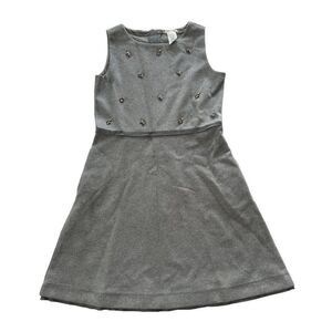 Crewcuts Girl's Size 12 Grey Sleeveless Dress with Crystal Embellishments